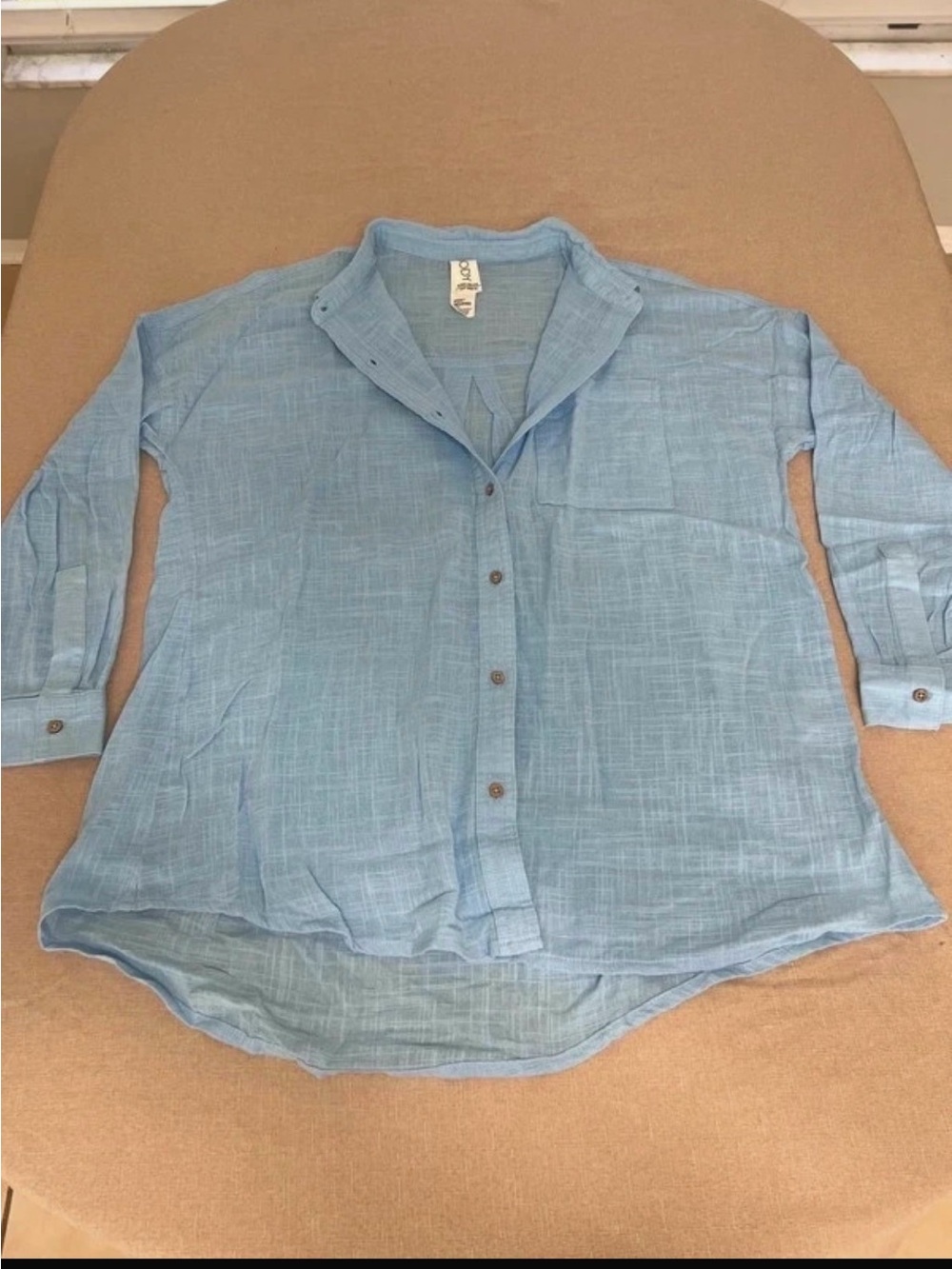 Cotton On Light Blue Women's Button-Down Shirt